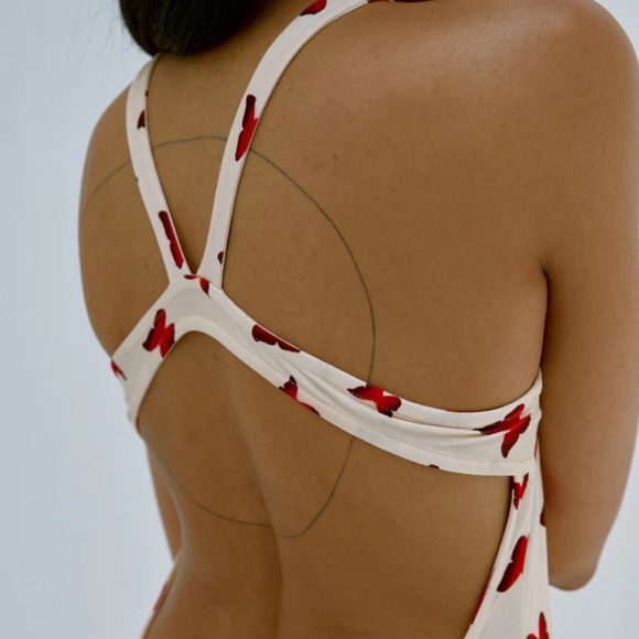 MUSIER PARIS BUTTERFLY MAXI DRESS - Picture 2 of 5